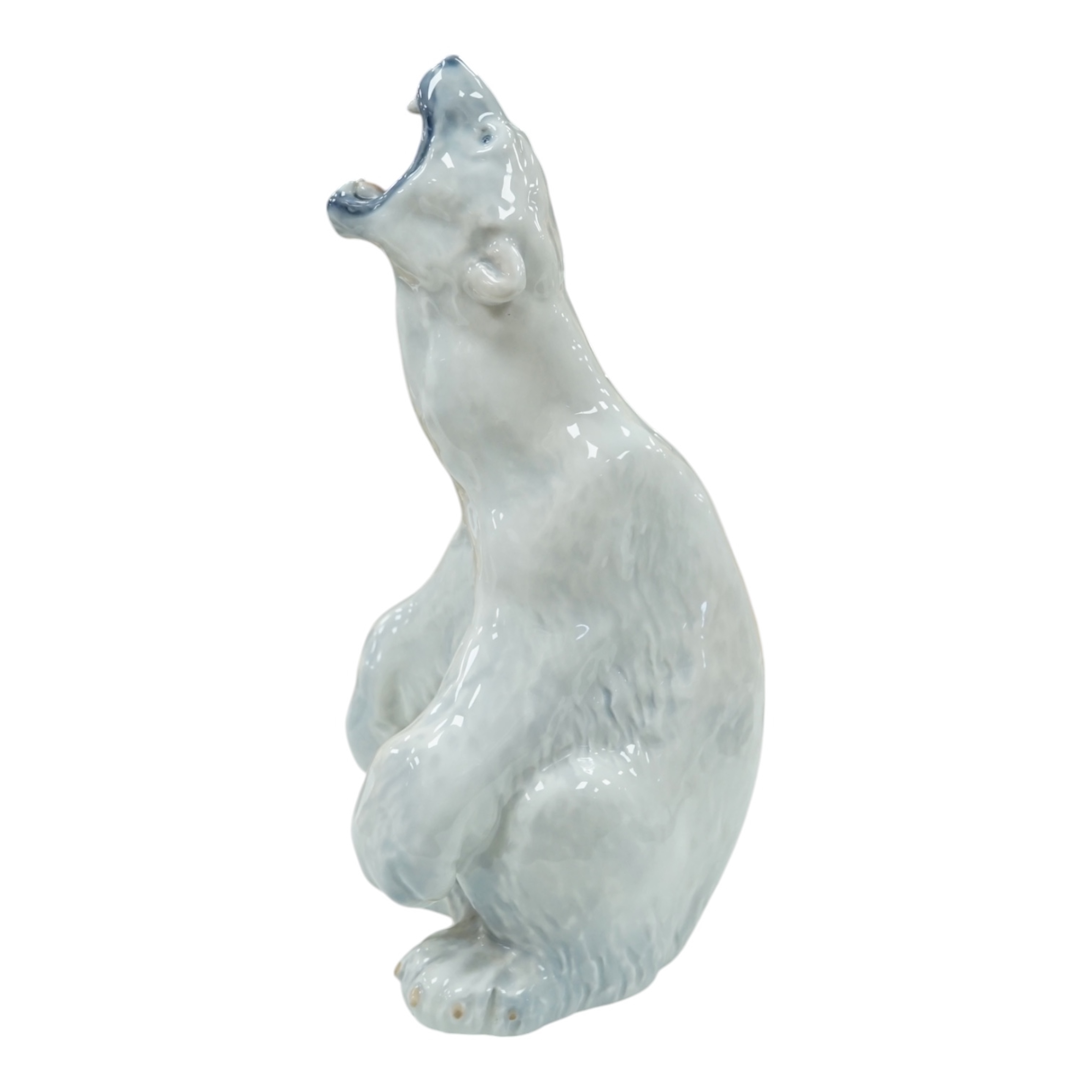 A Royal Copenhagen figure of a polar bear, no. 502, 32cm. Condition - good